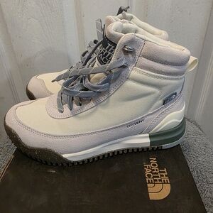 The North Face Cream and Gray High-Top Boots